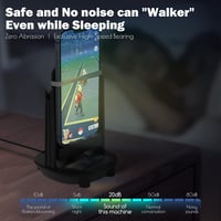 NEWZEROL ABZ036 Automata Lépésszámláló Rázógép Pokémon Go Játékhoz - Fekete Tartó Okostelefonokhoz és Poké Ball Plus-hoz 5