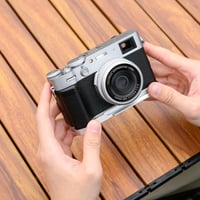 Fujifilm X100VI/V/F fém markolat - Arca Swiss gyorscsatlakozó talppal, ezüst 8