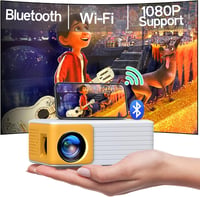 YOTON Y3 WiFi Mini Projektor Full HD 1080P - Hordozható Kivetítő USB/HDMI/AV Csatlakozással iOS/Android Telefonokhoz, PC, PS4/PS5, Xbox Komp 1