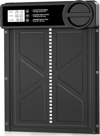 INNOLAND Automata Csirkeajtó - Extra Nagy Méretű, Időzíthető, Alumínium, Becsípődésgátlós, Vízálló Kijelzős, Akkumulátoros Tyúkól Ajtó Csirk 1
