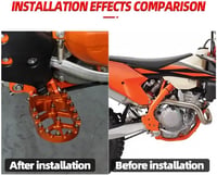 KTM lábtartó pedál - Narancssárga, több modellhez (SX, EXC, XC, SMC) 4