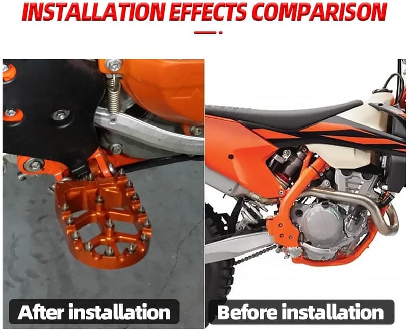 KTM lábtartó pedál - Narancssárga, több modellhez (SX, EXC, XC, SMC)