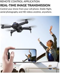 Airon Raptor 8K összecsukható drón 4K kamerával, 120° panoráma és lassított felvétel 2