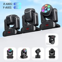 LED Moving Head Fényvető 90W RGBW Távirányítós Diszkófény 8 Mintával 2