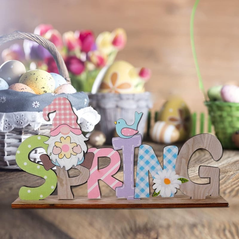 Tavaszi Fa Húsvéti Dekoráció "Easter" és "Tavasz" Feliratokkal - AoHkers
