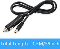 GINTOOYUN Autós Szivargyújtó - DC 7.9x0.9mm Adapter Kábel 12V 2A, 1,5m - Kamera, DVR, GPS, Bluetooth Hangszóró Töltő LED Jelzőfénnyel 6