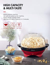 Yabano 5L-es Otthoni Popcorn Készítő Gép - Cukros és Olajos Pattogatáshoz, Levehető Sütőfelülettel 2