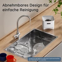 WOPET Automata Kisállat Etető 4L - Macskáknak és Kutyáknak, 180 Napos Akkumulátor, 1-6 Étkezés/Nap, Rozsdamentes Acél Tál, Fehér 7