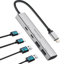 RSHTECH 10Gbps USB-C Hub: 4 portos, MacBook M2/M1 kompatibilis, ultravékony alumínium elosztó 1