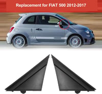 Fiat 500 tükörborítás szett - Háromszögű zászló dizájn (2012-2019) 2
