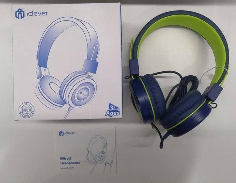 iClever Összecsukható Gyerek Fejhallgató Hangerőkorlátozással - Újracsomagolt