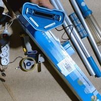 Akumulátorový bazénový vysávač Bestway AquaSurge, 251 cm, 0,54-litrová nádoba, tyrkysovo-sivý, ručné ovládanie, hliníková rukoväť 2