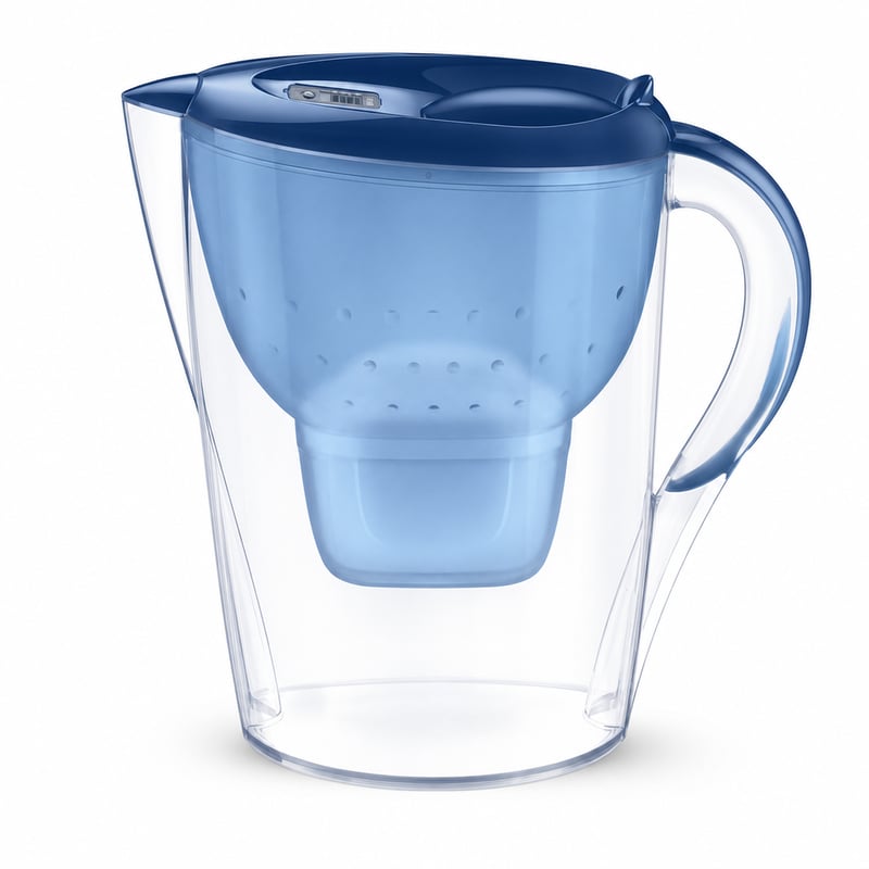 BRITA Marella XL vízszűrő kancsó kék 3,5 l szűrőbetét nélkül használt