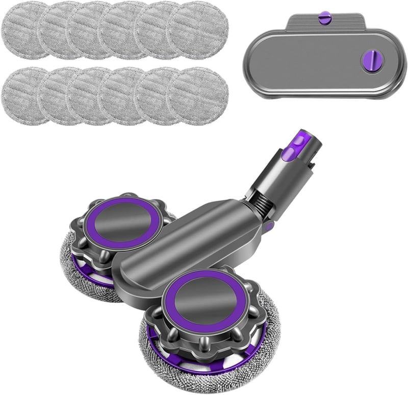 Dyson V15 V11 V10 V8 V7 elektromos felmosó feltét, levehető víztartállyal és dupla forgófejjel