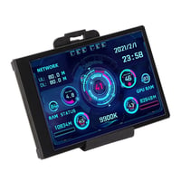 Bewinner 3,5" IPS PC Hőmérséklet és Teljesítmény Kijelző - CPU, RAM, HDD Monitor 1