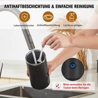 WIVIZL 3 az 1-ben Automata Elektromos Tejhabosító 530W - Forró és Hideg Tejhez, 248ml 6