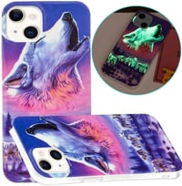 iPhone 13 Mini Foszforeszkáló Farkasos Szilikon Tok 1