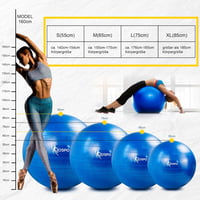 Jospo Fekete Fitness Labda Pumpával - 350kg Teherbírású Yoga Ball S-es Méret 5