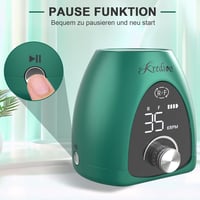 Profi elektromos körömcsiszoló LED kijelzővel, 35000 RPM, 6 az 1-ben manikűr szett kezdőknek és profiknak 5