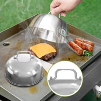 OnlyFire 4 részes rozsdamentes acél hamburger grillkészlet - Kerek húsprés, lapát és 2 burgerforma 4