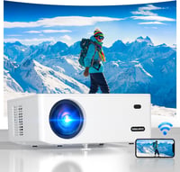 VISULAPEX S1 Full HD Projektor 1080P 15000LM 220" Kijelző 5G WiFi Hordozható Házimozi TV Stick/X-Box/DVD/Laptop/Okostelefon Kompatibilis Feh 1