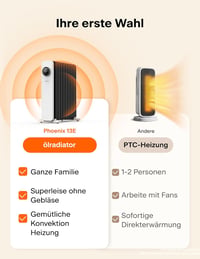 PELONIS 13 Bordás Olajradiátor 2500W Távirányítóval - Mobil Elektromos Fűtőtest Termosztáttal, 24 Órás Időzítővel, 3 Fokozattal, Túlmelegedé 3