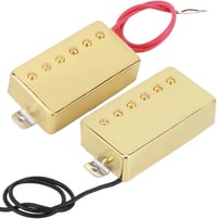 Keenso Arany Humbucker Gitár Hangszedő Szett - 2 db Sárgaréz és Alnico5 Mágneses Pickup Erős Zajszűréssel, Vastag Hangzással, Metál és Rock  7
