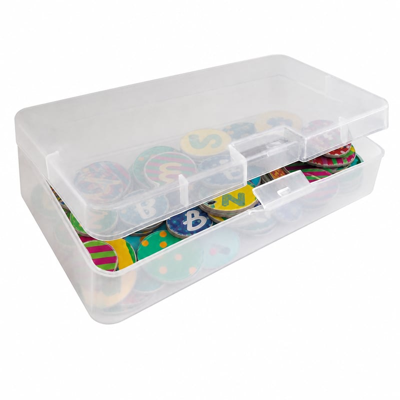 Ursus 43110099 Sada magnetických číslic a symbolov – 1,5–4,4 cm, farebné, v plastovom boxe, na začiatok školského roka — 49-dielna súprava