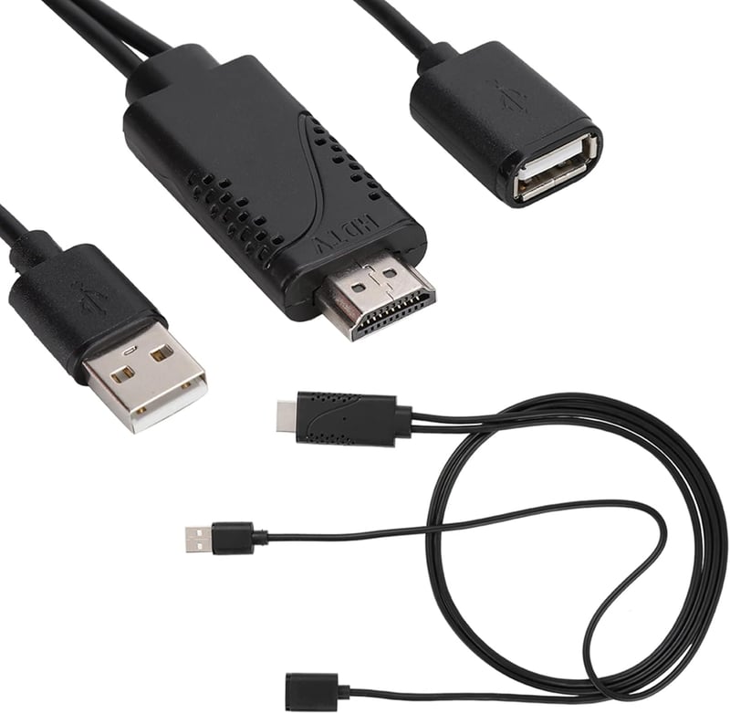 USB-HDMI adapter kábel 1080P, iPhone és Android kompatibilis
