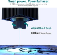 LaserPro K6 3W Mini Lézergravírozó Gép 80x80mm - Bluetooth, 0.05mm Pontosság, Fa, Bőr, Papír 3