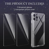 Apple iPhone 12 Pro Max Átlátszó Szilikon Tok Kijelzővédő Fóliával 2