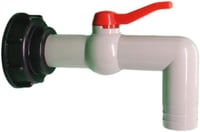 IBC tartály adapter DN40/50 golyós csappal, 32mm-es csatlakozóval - S60x6 esővízgyűjtőhöz 1