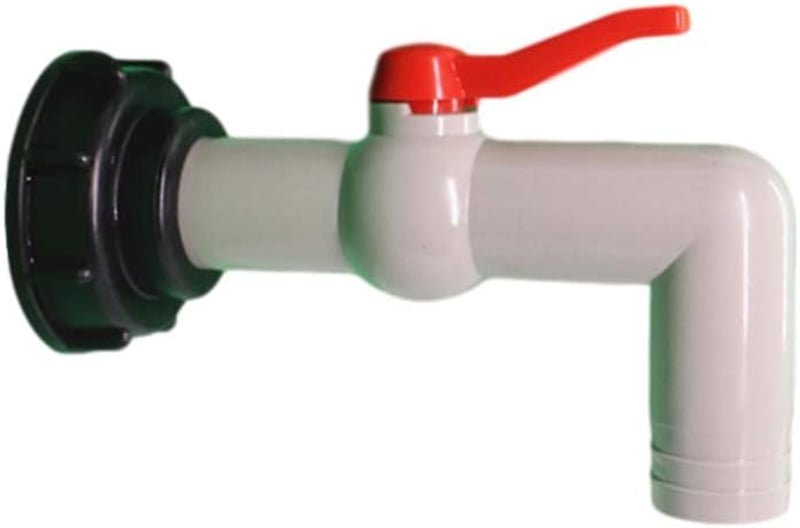 IBC tartály adapter DN40/50 golyós csappal, 32mm-es csatlakozóval - S60x6 esővízgyűjtőhöz