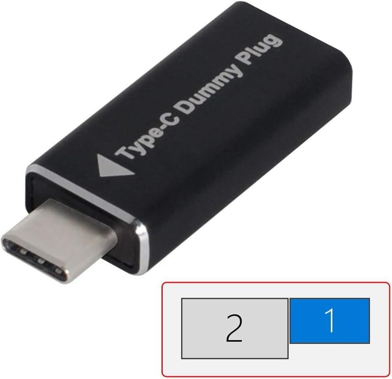 HDMI Virtuális Monitor Emulátor USB-C Csatlakozóval