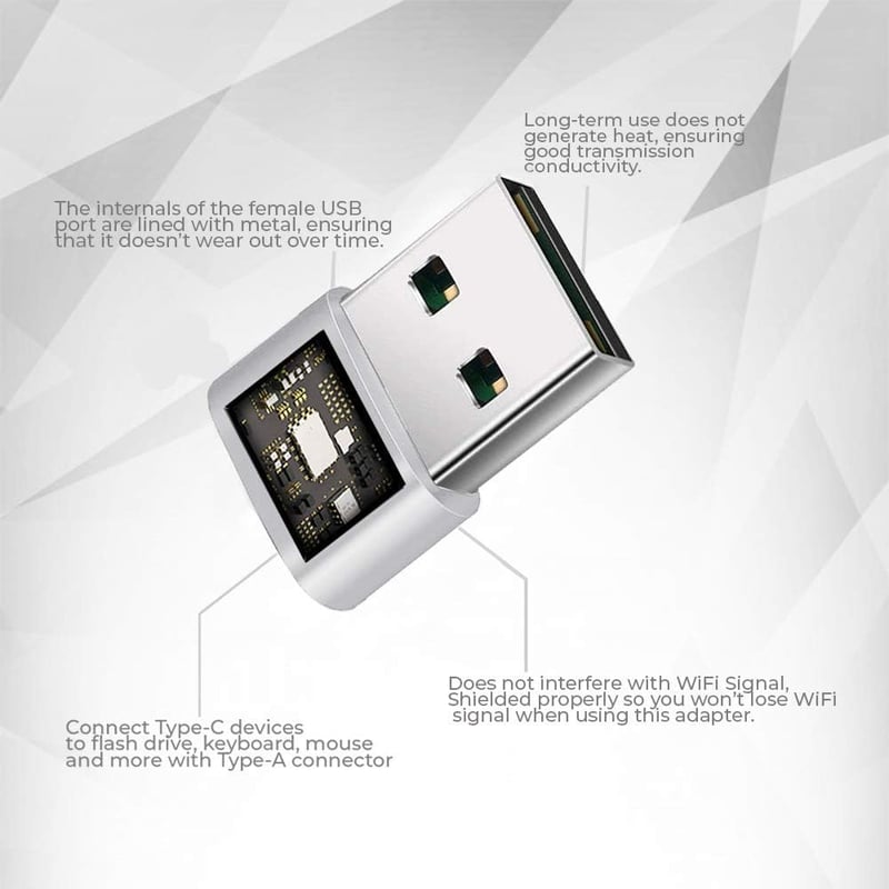 USB-C - USB-A adapter szett (3db) iPhone, iPad, Samsung Galaxy készülékekhez