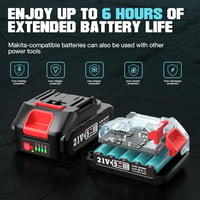 Seesii KP-160B Vezeték Nélküli Csemperázó Készülék - 160mm Tapadókorong, 2x2000mAh Akkumulátor, 12 Fokozatú Állítás, Profi és Barkács Burkol 3