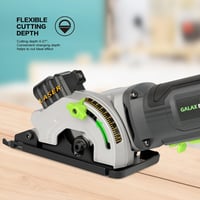 GALAX PRO 480W Körfűrész 3500 RPM - 28,5mm Vágásmélység, 3db 85mm Fűrészlappal, Lézervezetővel - Fa, PVC és Egyéb Anyagok Vágásához 13