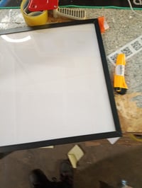 Ditwis Alumínium Képkeret 40x60 cm Fekete, Fém Falra Akasztható Poszter és Fotókeret, Kopott és Karcos Plexivel (állapot: lásd a 2. képet) 4