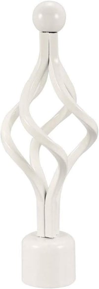 Fehér függönyrúdvég szett 28 mm-es rúdhoz, 4 darabos 2