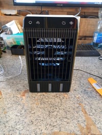 Tiptop Home prijenosni hladnjak zraka s spremnikom za vodu od 1000 ml, timerom od 2-12 sati, 4 — neispravno, za dijelove: ventilator se ne pokreće (stanje: vidi 2. sliku) 2
