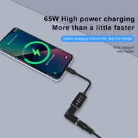 GINTOOYUN PD65W Lenovo Négyzetes USB-C Töltőkábel Laptopokhoz, Telefonokhoz és Tabletekhez - 18cm Univerzális Adapter 65W Teljesítménnyel 4