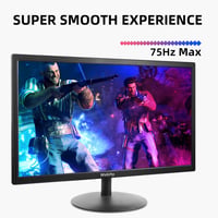 Wstirhy 22" Full HD Monitor - 75Hz LED Képernyő, 1920x1080 Felbontás, 5ms Válaszidő, HDMI/VGA Csatlakozás, Vékony Keret, Fekete Számítógép K 7