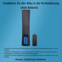 FOXRMT RC1822 Univerzális Távirányító Medion Ultra HD Smart TV-hez - Netflix és Prime Videó Gombokkal, 10m Hatótávolság, Előre Konfigurált,  5