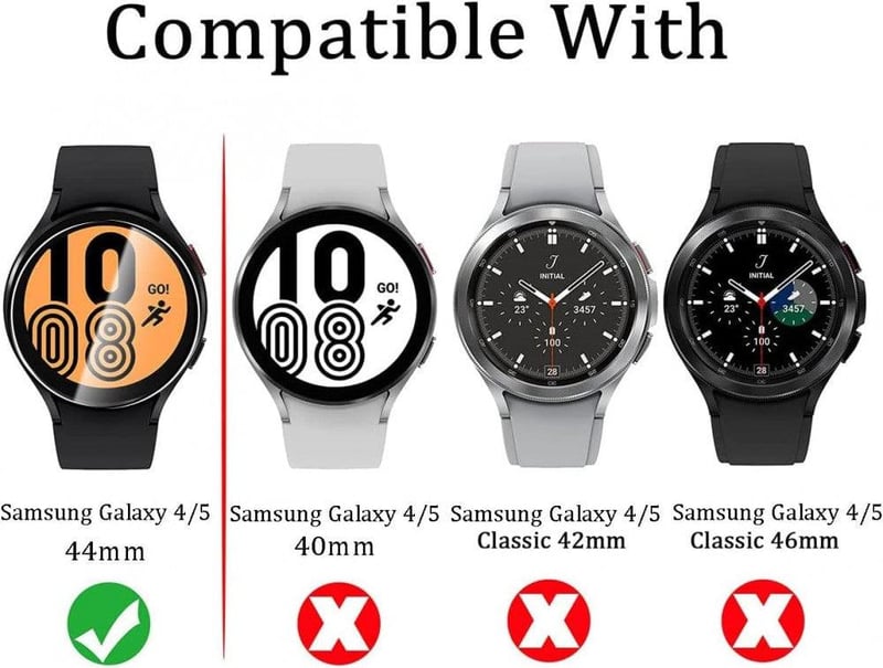 Samsung Galaxy Watch 4 44mm Edzett Üveg Védőfólia - 4db, HD Tiszta, 9H Keménységű
