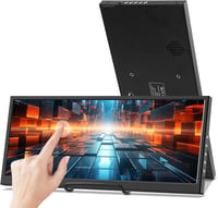 Prechen 12.3" Hordozható Érintőképernyős Monitor - 1920x720 IPS Kijelző, HDMI/USB-C, CPU/GPU Monitorozás, Laptop Kiegészítő 1