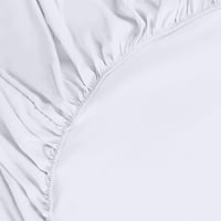 Utopia Bedding Gumis Lepedő 120x190 cm Fehér Mikroszálas Mély Zseb - Small Double / 4ft, White 5
