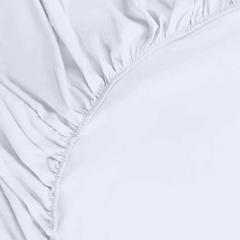 Utopia Bedding Gumis Lepedő 120x190 cm Fehér Mikroszálas Mély Zseb - Small Double / 4ft, White