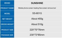 KKnoon Univerzális LCD Képernyő Szétválasztó Eszköz - Mobiltelefon Kijelző Javító Szerszám Hőhatás Nélkül, Állítható Méret, Kamera Védelemme 3