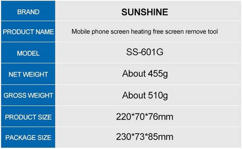 KKnoon Univerzális LCD Képernyő Szétválasztó Eszköz - Mobiltelefon Kijelző Javító Szerszám Hőhatás Nélkül, Állítható Méret, Kamera Védelemme