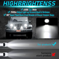 Dinfu 102W LED Munkalámpa Szett 2db - Univerzális Vízálló Fényszóró Traktorhoz, Terepjáróhoz, SUV, ATV, Teherautóhoz 12V/24V 15000LM IP67 2